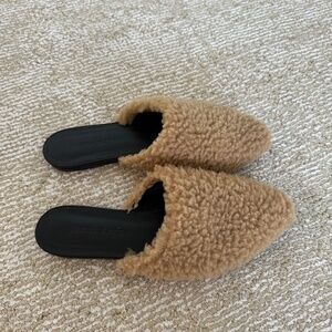 Jenni Kayne Shearling Mules Size 35